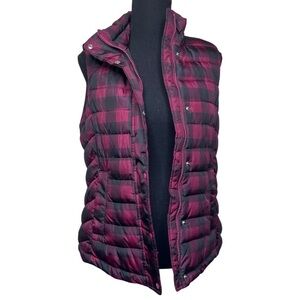 Gap Buffalo Plaid Puffer Vest